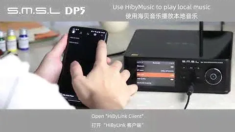 How to used HiBy app connect with SMSL DP5?