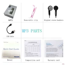 MP3-плеер Philips SA1208 с экраном 8 Гб памяти и FM-радио для спорта