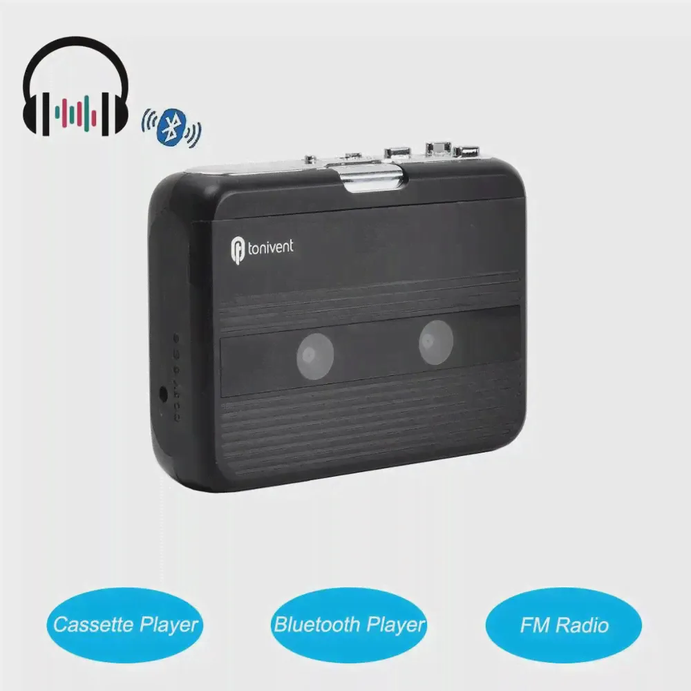 🛍 Bluetooth кассетный плеер портативный Автономный кассетный плеер fm-радио с авто-обратной функцией Bluetooth плеер-4